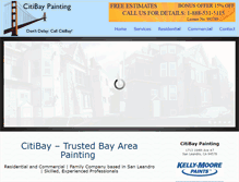 Tablet Screenshot of citibaypainting.com